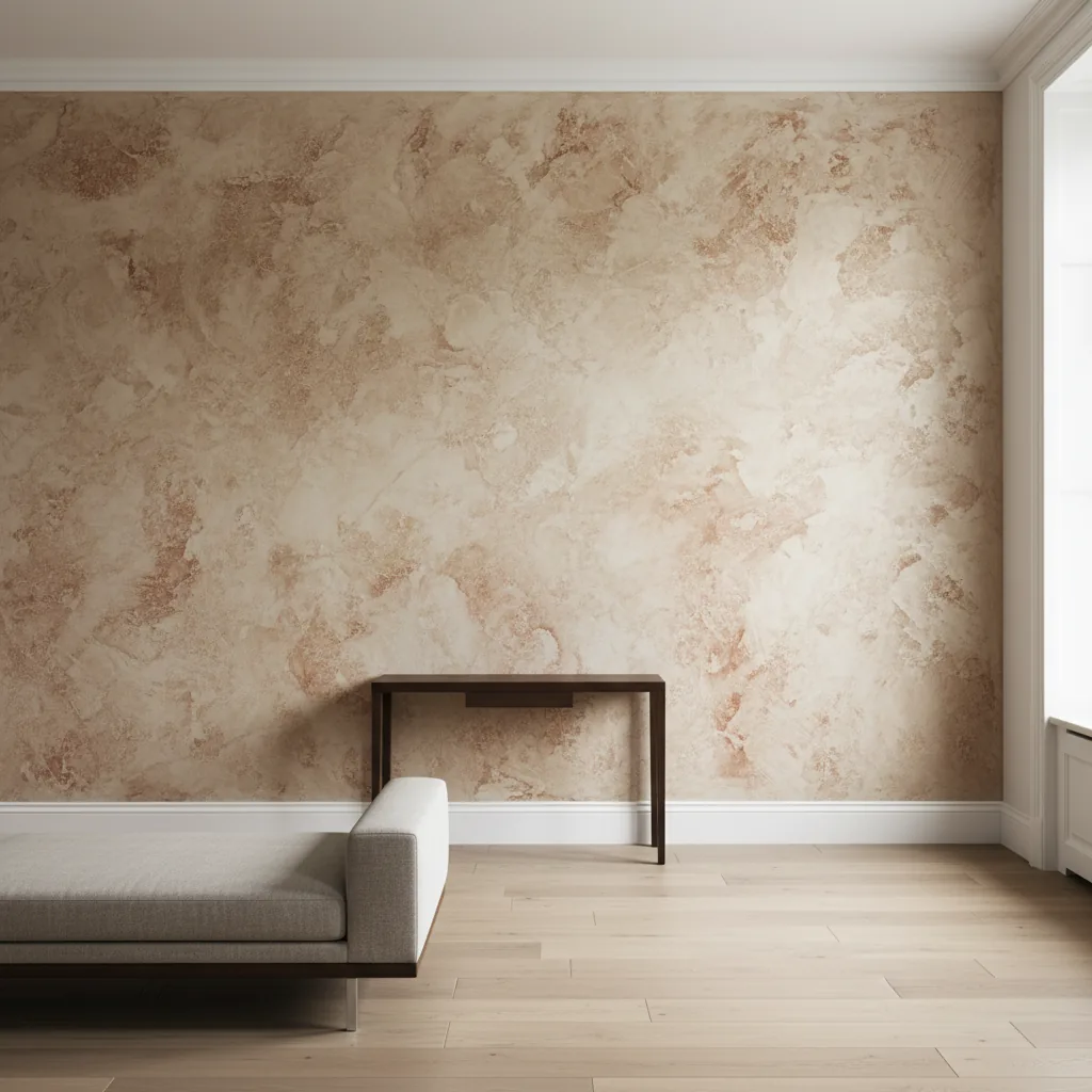 Décoration murale artisanale stuc revêtement mural Vendée